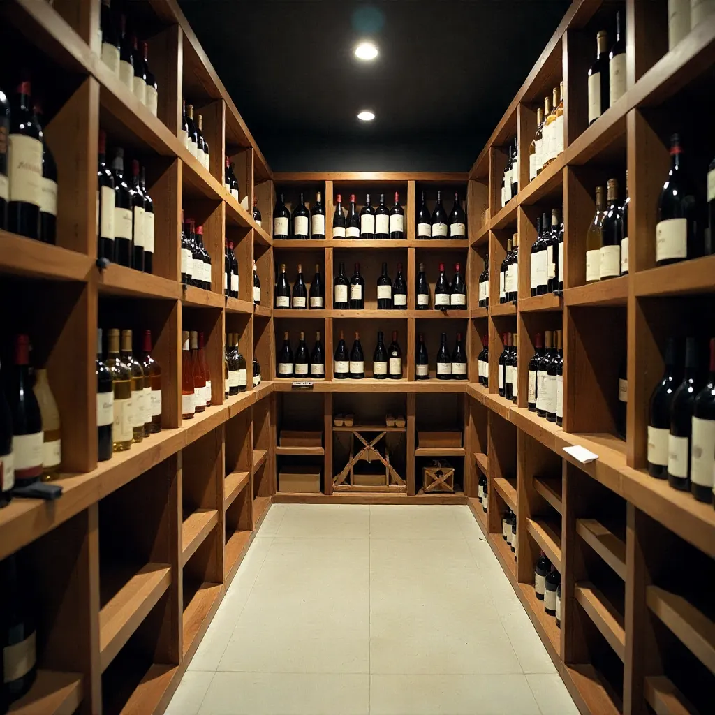 Modern cellar workspace with cataloging tools