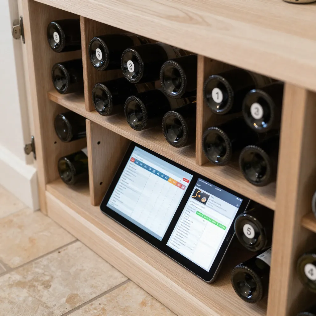 Careful wine bottle handling
