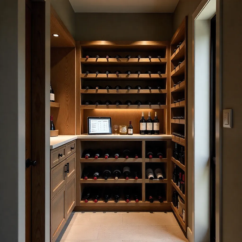 Wine bottles organized by geographic region